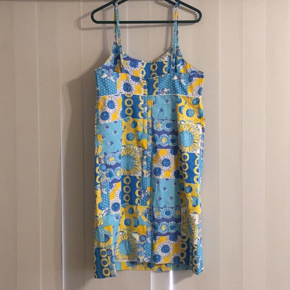 Blue and yellow Lilly Pulitzer sundress - Picture 3 of 4